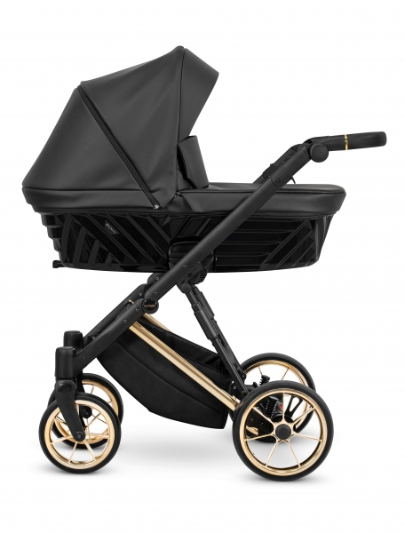 KUNERT Kombikinderwagen IVENTO Premium 07 - Black Pearl Eco