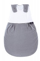 TRÄUMELAND Babyschlafsack Pünktchen grau, Gr. 50/56