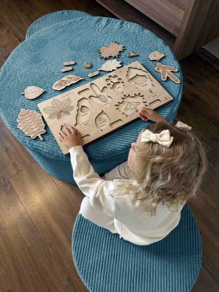 MiMii Schaumspielset Donut 83x34cm Cord smoky blue