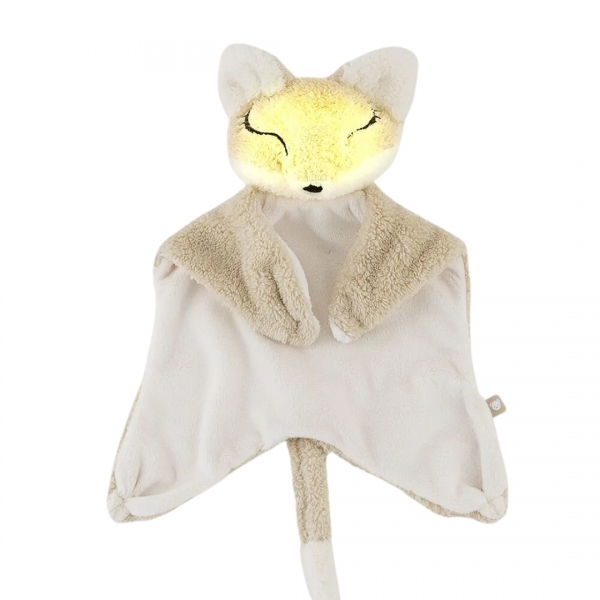 myHummy Baby Einschlafhilfe DouDou Fuchs 5-in-1 mit Licht - ecru/beige