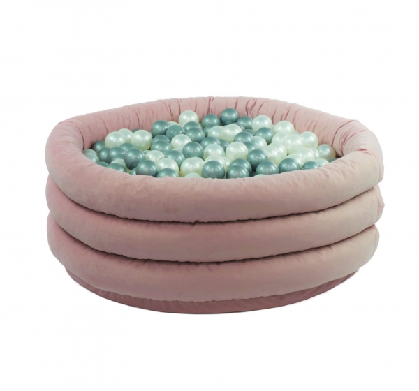 MiSiOO Bällebad Comfort+ rund 100x45cm Pink zum selber Gestalten nach Wunsch