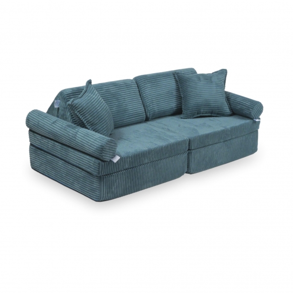 MiMii Spielsofa Mini Komfort Cord - smoky blue