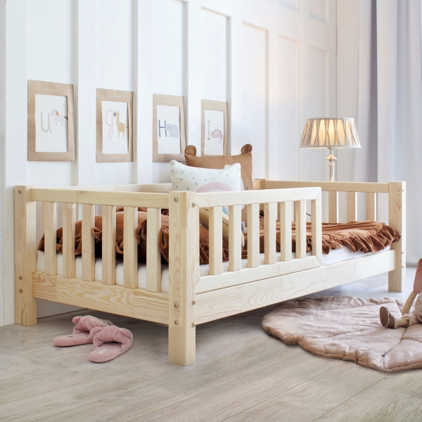 Design4kids Kinderbett Bino Komfort - 190x90 Naturholz