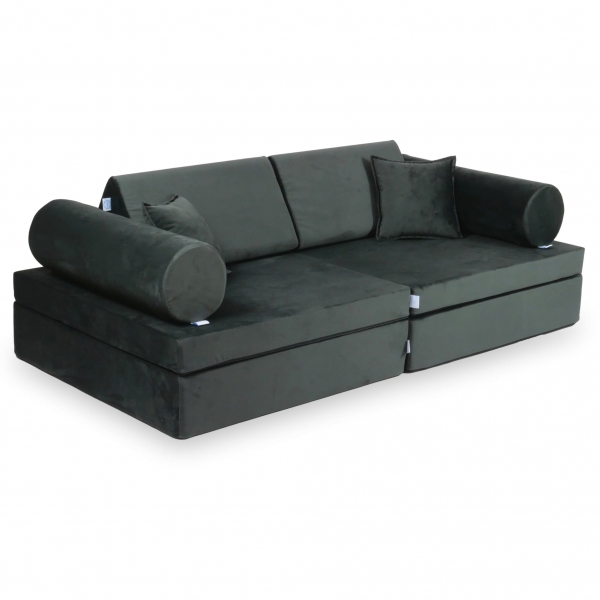 MiMii Spielsofa Komfort Velvet - steel grey