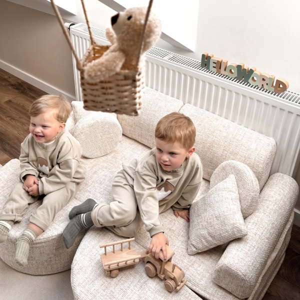 MeowBaby Spielsofa Mini Max Tangle - Marshmallow beige