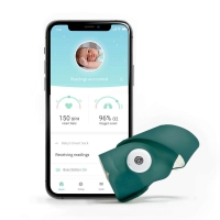 Owlet Smart Sock 3 Baby Monitor - deep sea green