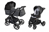 ZEKIWA Kombikinderwagen Brilliant schwarz/graphit