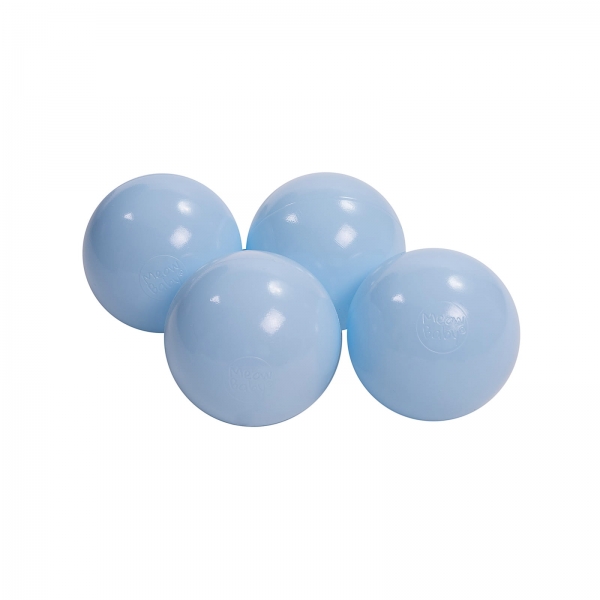 MeowBaby Ballset 50 Bälle 7 cm - babyblau