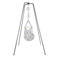 NONOMO Federwiegen Motor MOVE-Set Baby Classic & Gestell Basic anthrazit - Wild Dots
