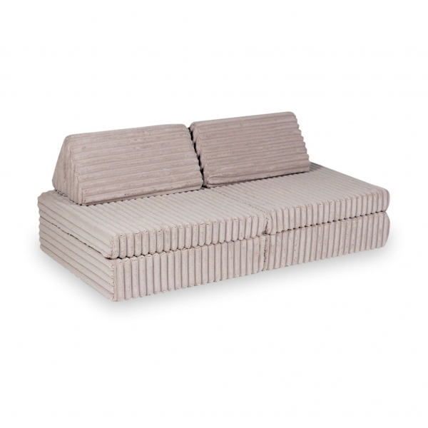 MiMii Spielsofa Mini Classic Waffle-Cord - misty rose