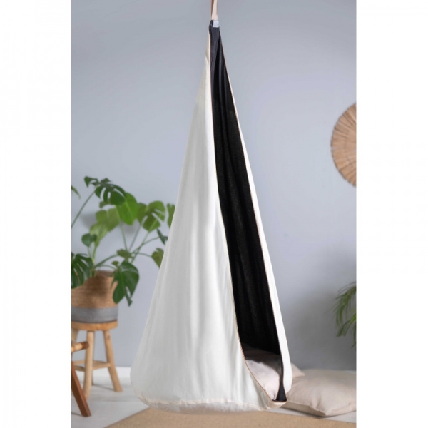 Design4Kids Hängesessel Cocoon Creamy Little Coal XL - creme