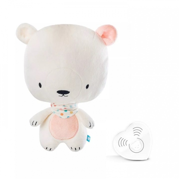 myHummy Teddybär-Kissen Basic - weiss/pink