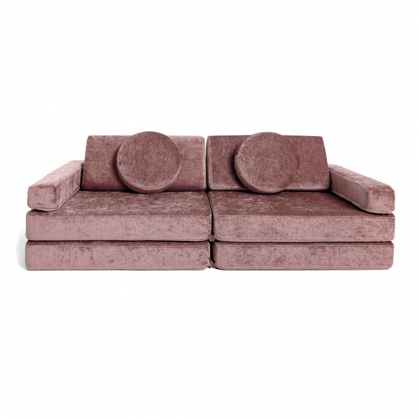 SHAPPY Spielsofa Original Velvet - Flash Dusty Pink - Limited Edition