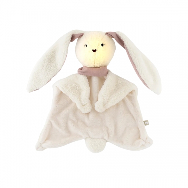 myHummy Baby Einschlafhilfe Schmusetuch Häschen 5-in-1 mit Licht - ecru/rouge