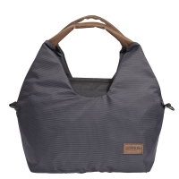 Gesslein Wickeltasche N°5 | Design 154 | anthrazit/tabak