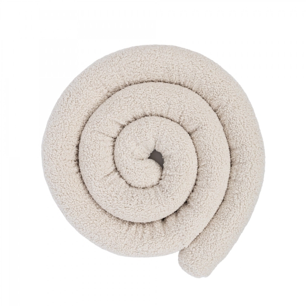 MeowBaby Bettschlange Bearly, 4 m - beige/creme