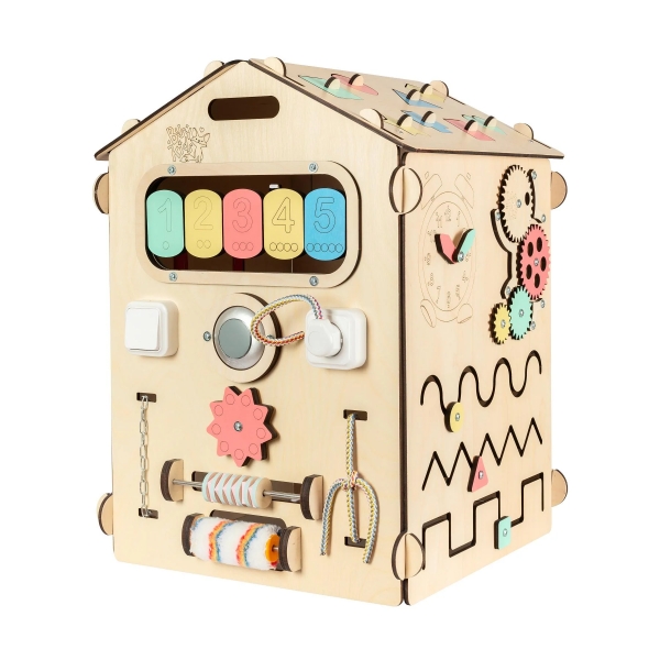 BusyKids BusyBoard - das sensorische Montessori Spielhaus - Natura