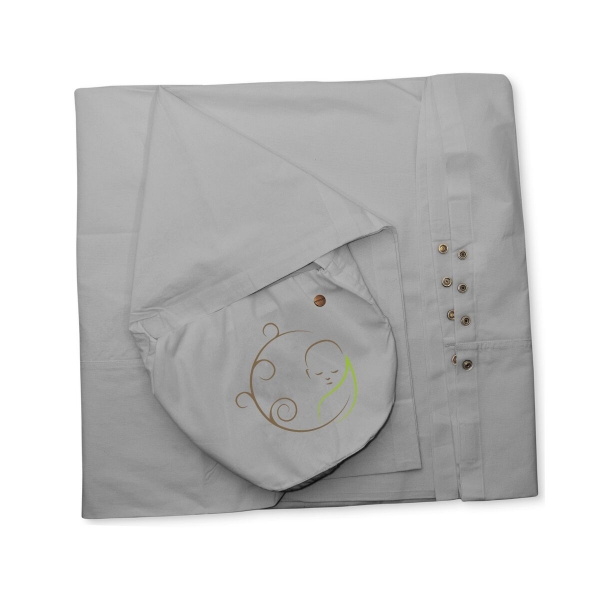 NONOMO Wiegensack Kleinkind Classic für Federwiege - grau