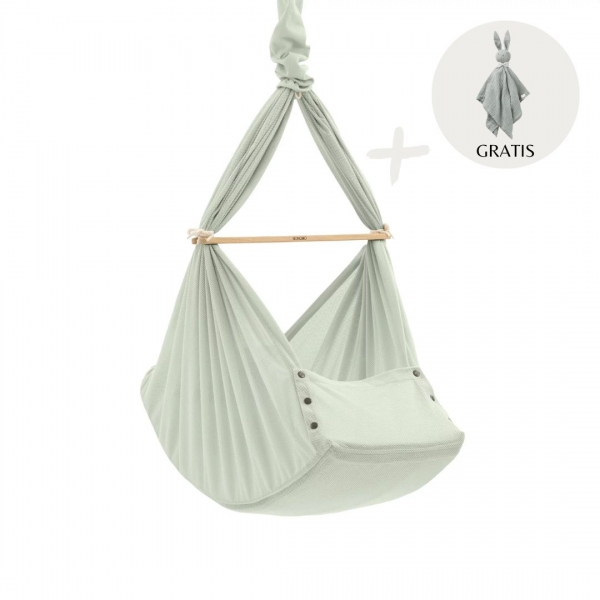 NONOMO Little Dreams Federwiege inkl. Deckenbefestigung - Olive