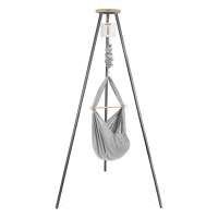 NONOMO Federwiegen Motor MOVE-Set Baby Classic & Gestell TIPI anthrazit - grau
