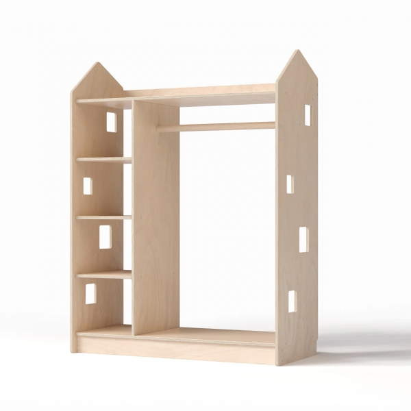 BusyKids Offener Kinderkleiderschrank in Hausform