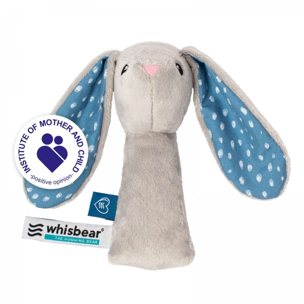 WHISBEAR Rassel - Kaninchen Grau