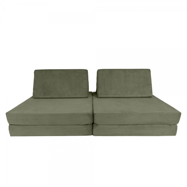 Design4Kids Spielsofa Cord Mini Grande Classic - pine olive