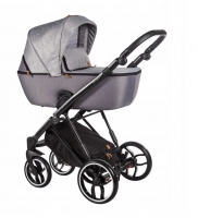 Baby Merc Kombikinderwagen La Rosa LN12 - silber/schwarz