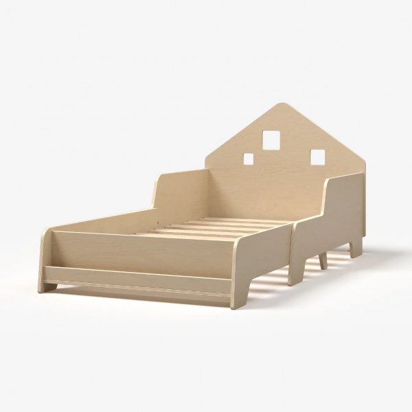BusyKids Bett in Hausform mit LED-Beleuchtung