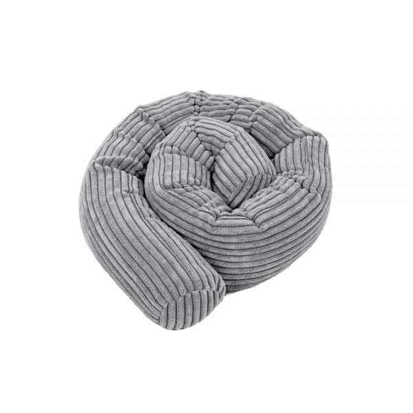 MeowBaby Bettschlange Cord, 1,5 m - Ästhetik Grau