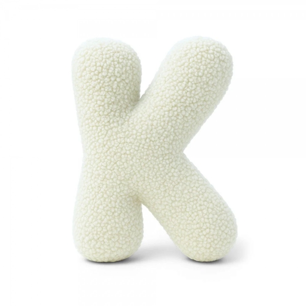 MeowBaby Buchstaben-Kissen Bearly K - creme/beige