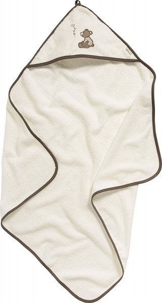 Playshoes Frottee-Kapuzentuch Bär, beige