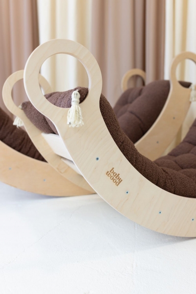 BabyWood Wippkissen Special XL - Chocolate | 140x48 cm