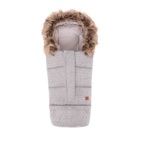 Navington Winterfußsack VELVET Silbergrau