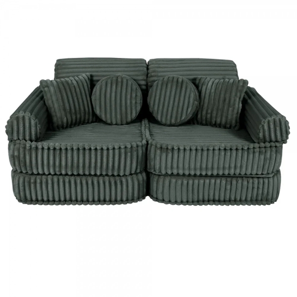 MeowBaby Spielsofa Mini Plus Churros - Pine Forest Green