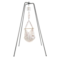 NONOMO Federwiegen Motor MOVE-Set Baby Classic & Gestell Basic anthrazit - Cherry Blossom