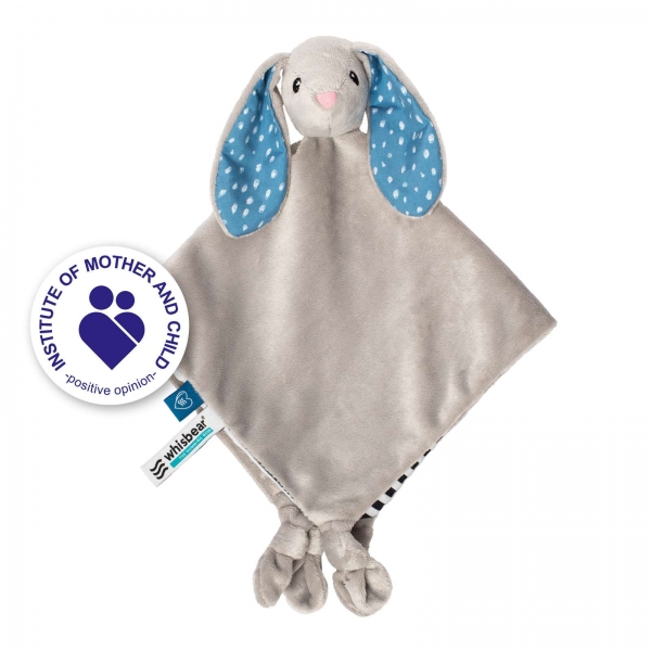 WHISBEAR Doudou Schmusetuch Kaninchen Grau