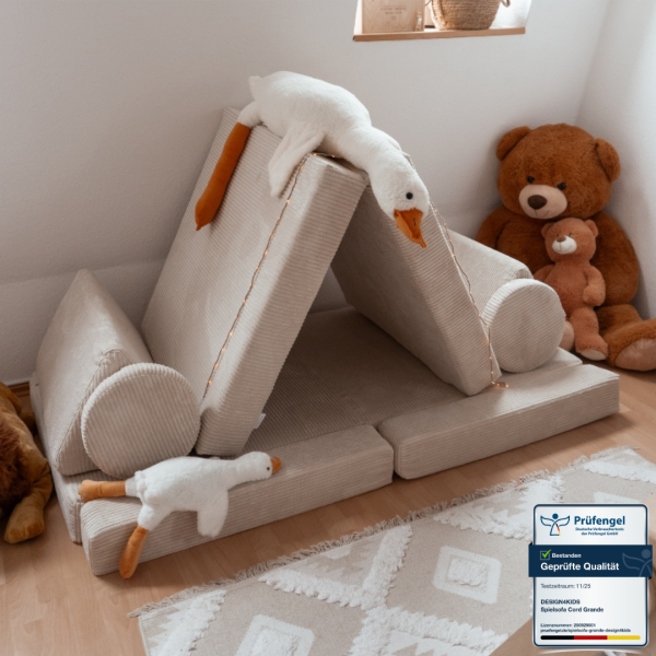 Design4Kids XXL Spielsofa Cord Grande - vanilla beige