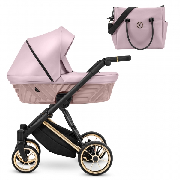 KUNERT Kombikinderwagen IVENTO Metalic 13 - Pink Pearl Eco