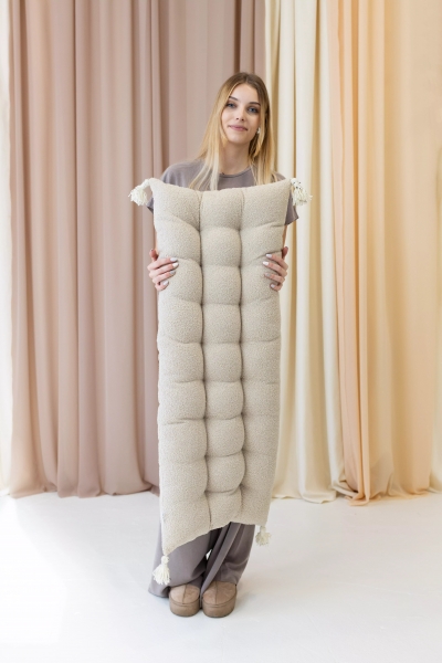 BabyWood Wippkissen Special L - Soft Taupe | 115x50 cm