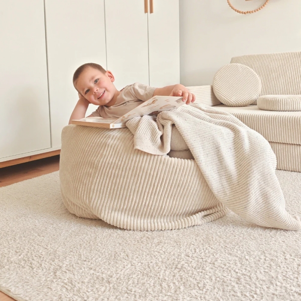 Design4Kids Kindersitzsack Lunaro Grande - vanilla beige