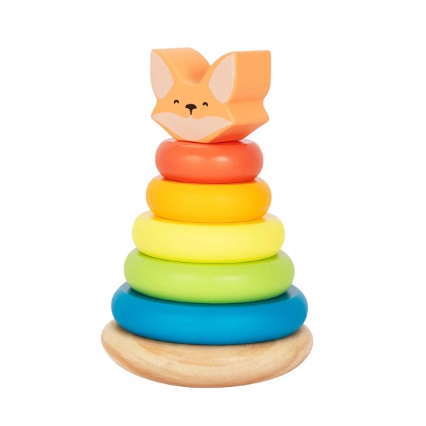 BusyKids Kinder-Holzpyramide &quot;Füchslein&quot;