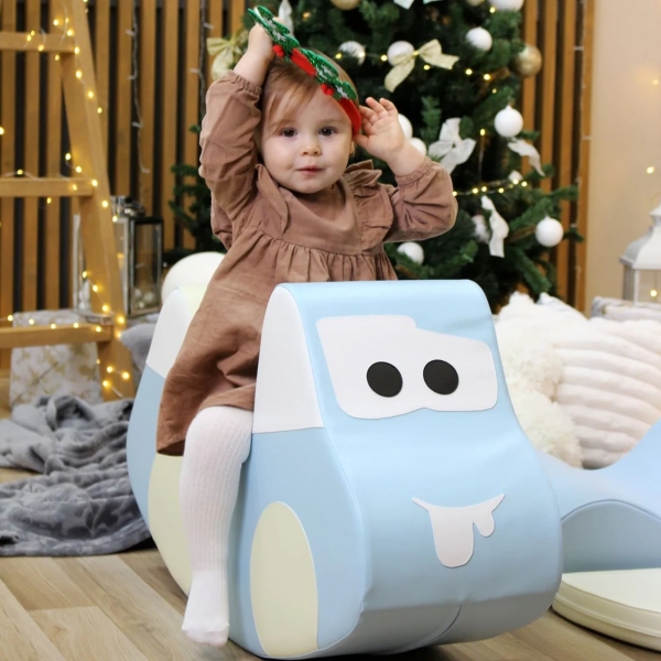 IGLU Kinderwippe/Schaukel Auto - Hellblau