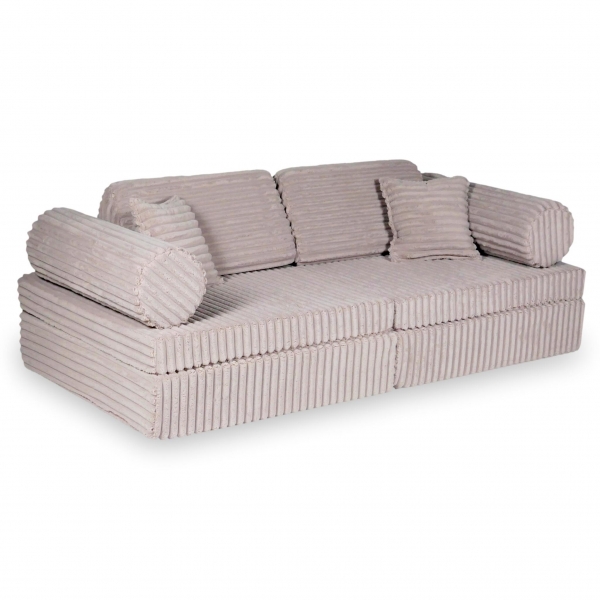 MiMii Spielsofa Komfort Waffle-Cord - misty rose