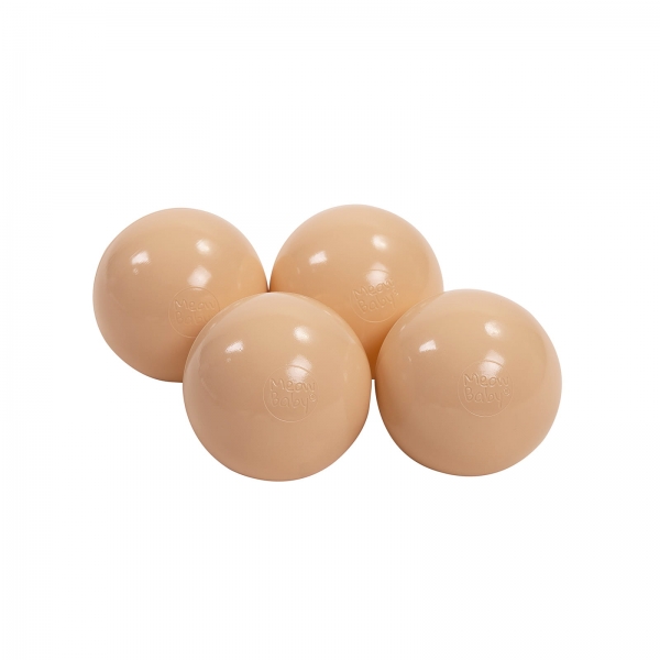 MeowBaby Ballset 50 Bälle 7 cm - beige