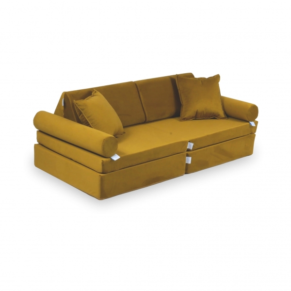 MiMii Spielsofa Mini Komfort Velvet - shiny gold