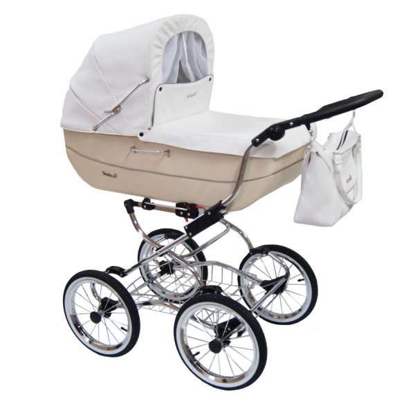 BABY FASHION Retro Kinderwagen Renée - Cream Snow