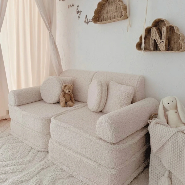 MeowBaby Spielsofa Mini Plus Bearly - weiß