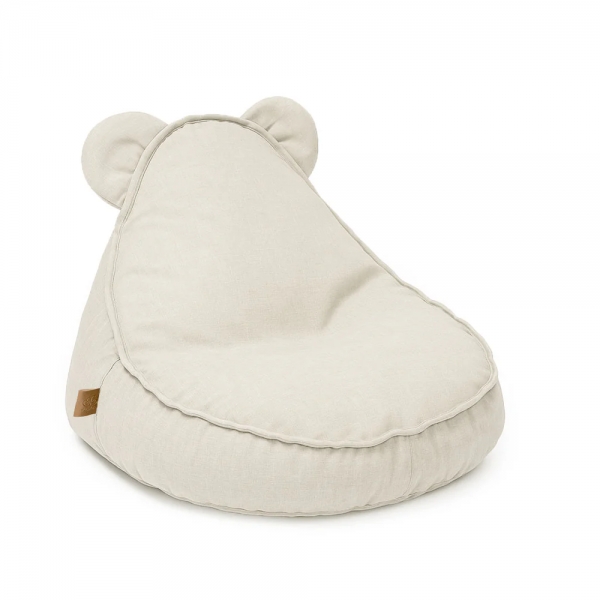 MeowBaby Outzy Kinder-Sitzsack Bär - Oat Blush Beige