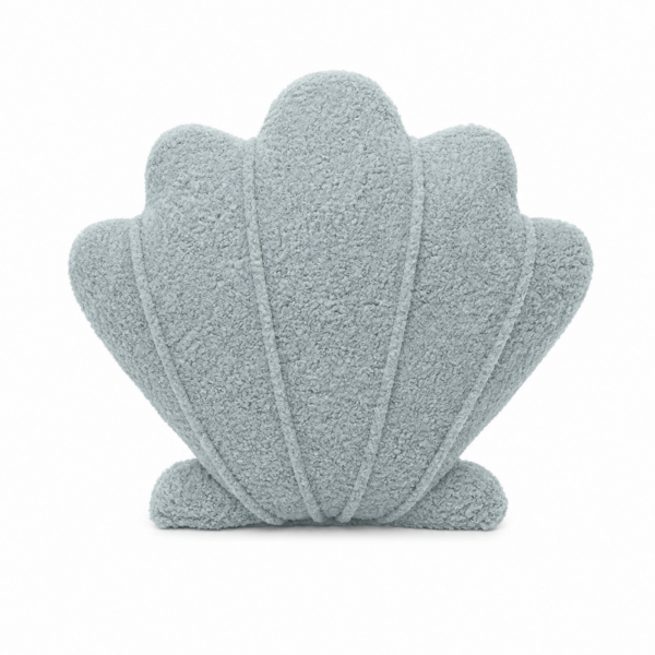 MeowBaby Deko-Kissen Muschel - Soft Bouclé Edition - fresh mint